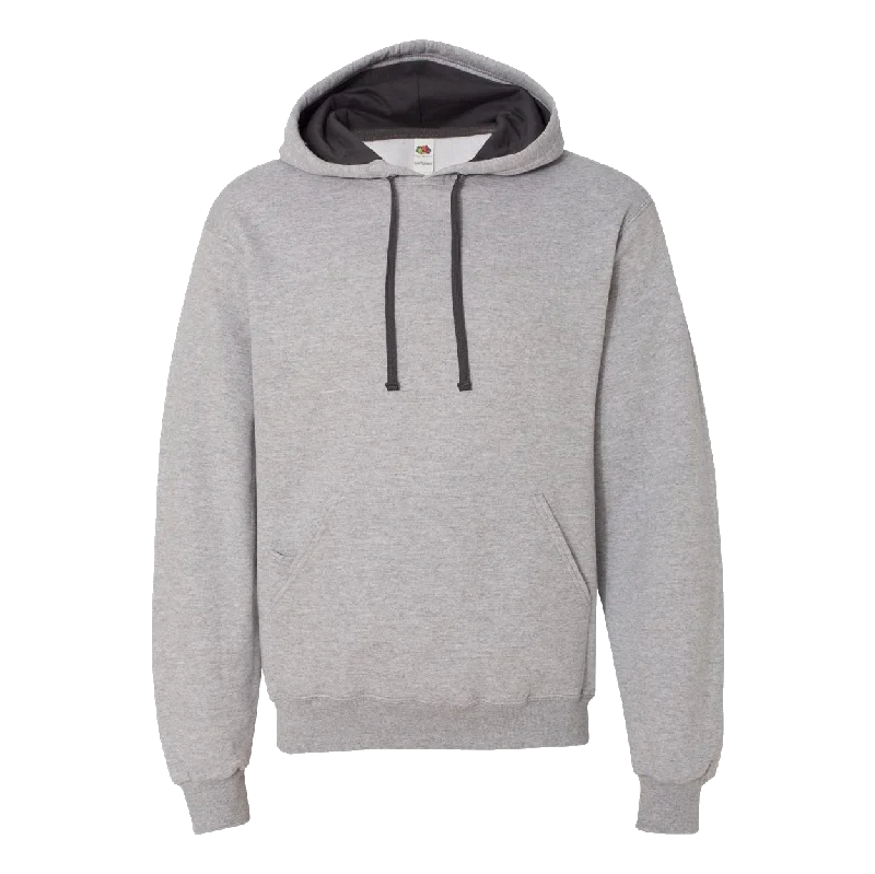 B2101 Sofspun Hooded Pullover Sweatshirt Hoodie with Fur Luxurious Winter