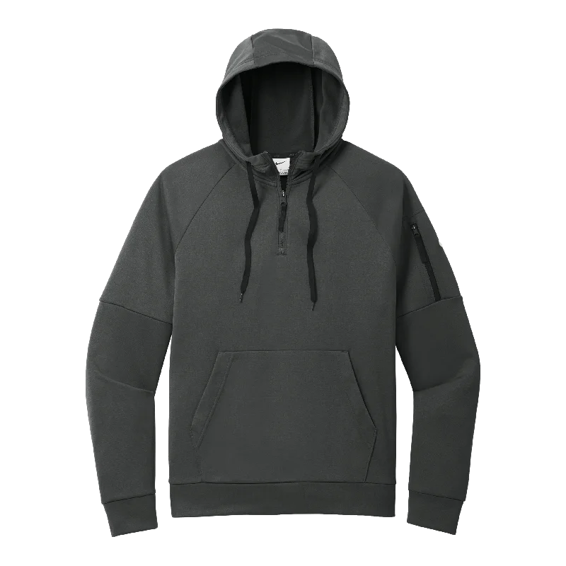 B2430 Therm-FIT Pocket 1/4-Zip Fleece Hoodie Hoodie with Applique Textured Unique