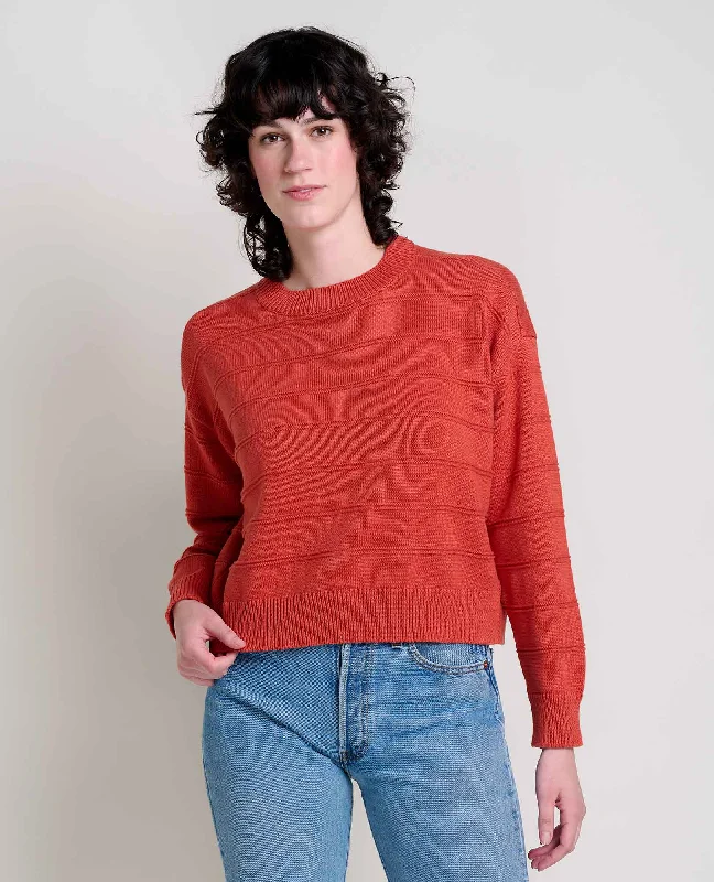 Bianca II Crew Sweater Open Front Closed Front Wrap Front