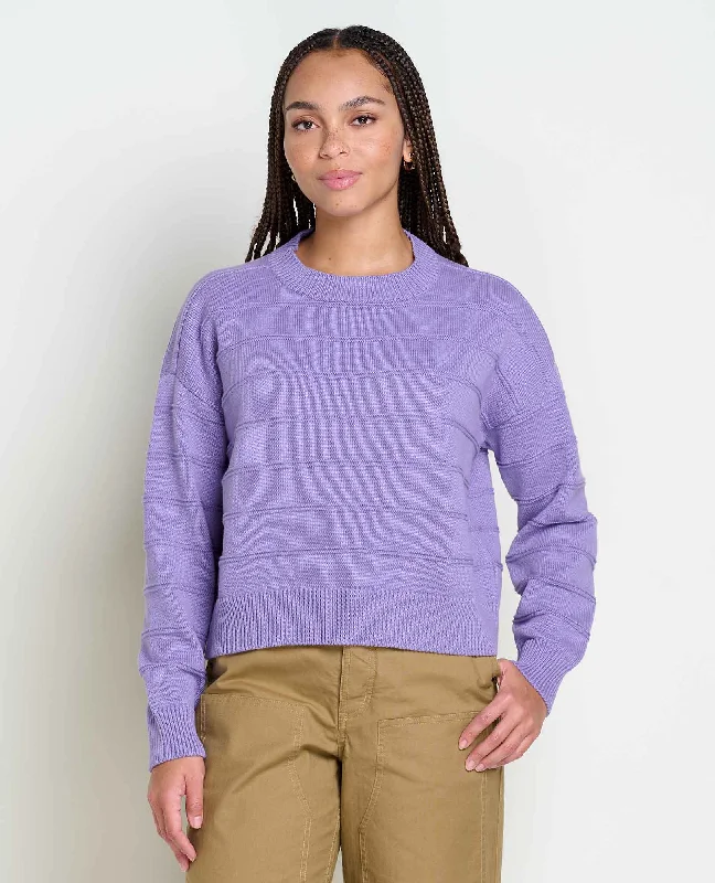 Bianca II Crew Sweater Ribbed Striped Patterned