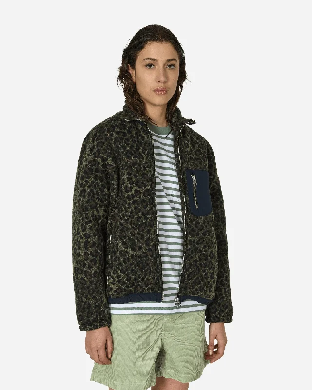 Leopard Reverse Sherpa Jacket Olive Herringbone Jacket Checkered Jacket Solid Jacket
