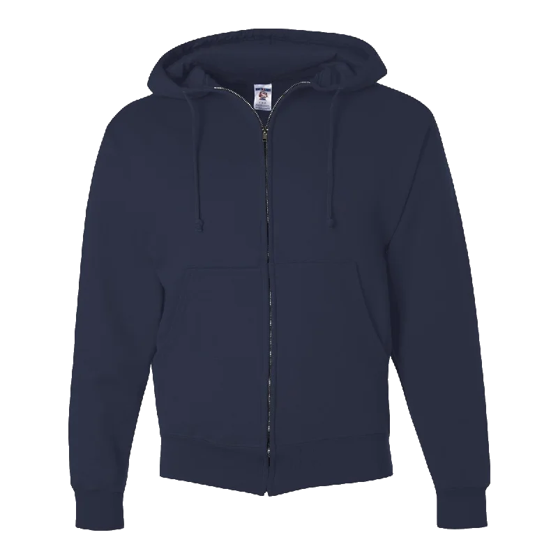C1525 Super Sweats Hooded Sweatshirt Hoodie with Ribbed Hem Stretchable Secure