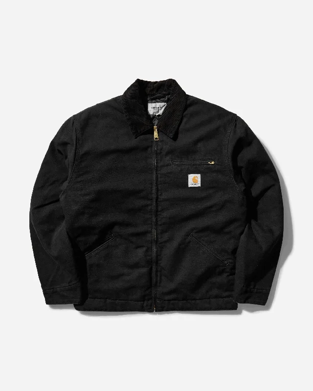 Men's OG Detroit Jacket Black Fleece Jacket Down Jacket Feather Jacket