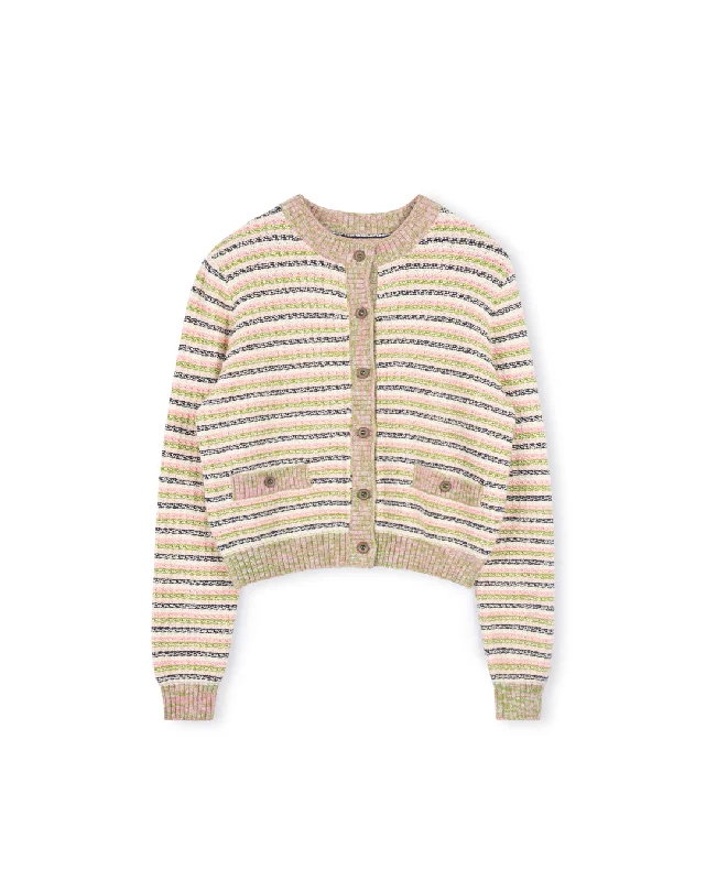 Colorful Knit Jacket Ribbed Jacket Pleated Jacket Ruffled Jacket