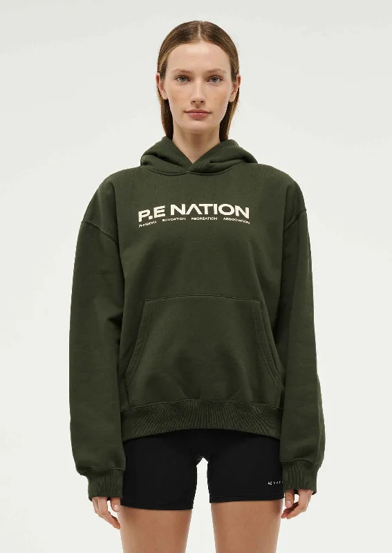 COMEBACK HOODIE IN FOREST NIGHT Hooded Sweatshirt Casual Wear Street Style