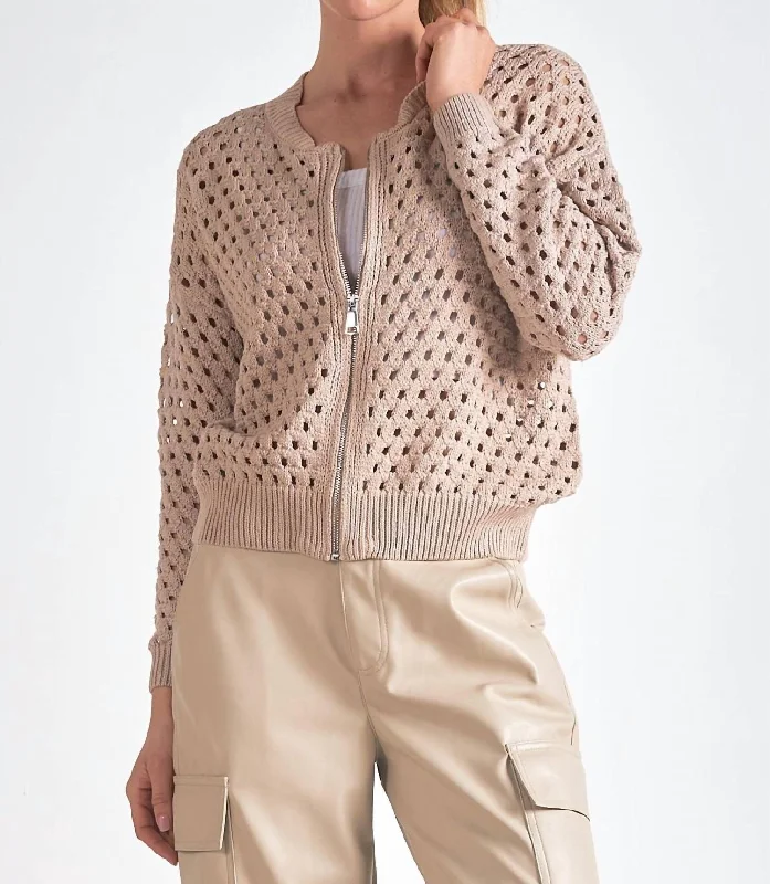Eleanor Sweater In Stone Anti-Pilling Anti-Shrink Durable