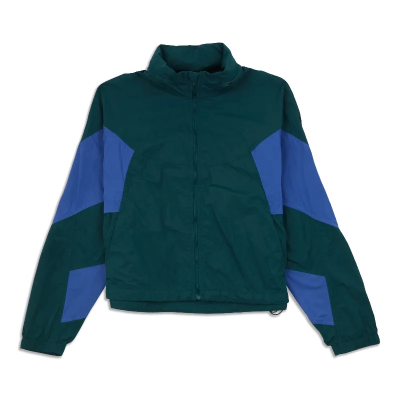 Evergreen Cropped Full-Zip Hoodie - Resale Hoodie with Ribbed Cuffs Snug Fit Comfort