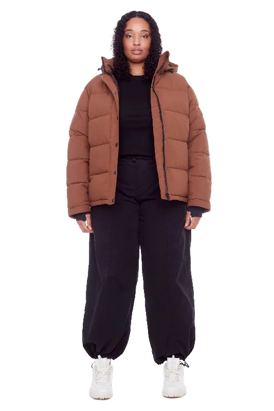 FORILLON PLUS | WOMEN'S VEGAN DOWN (RECYCLED) SHORT QUILTED PUFFER JACKET (PLUS SIZE) Rayon Jacket Velvet Jacket Corduroy Jacket FORILLON PLUS | WOMEN'S VEGAN DOWN (RECYCLED) SHORT QUILTED PUFFER JACKET (PLUS SIZE) Rayon Jacket Velvet Jacket Corduroy Jacket