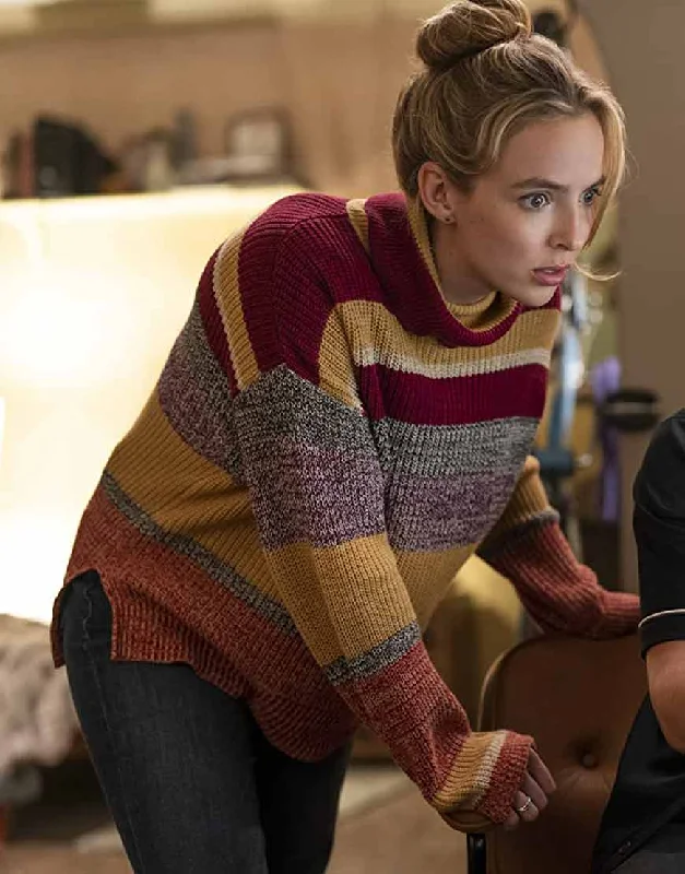 Free Guy Jodie Comer Sweater Neon Metallic Matte