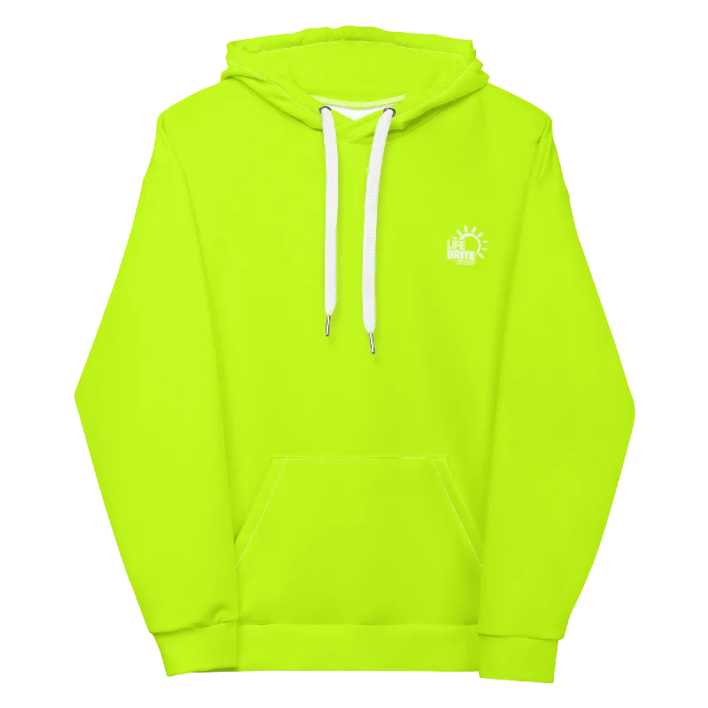 Frost Unisex Recycled Hoodie - Graphic Green Hoodie with Mesh Breathable Sporty