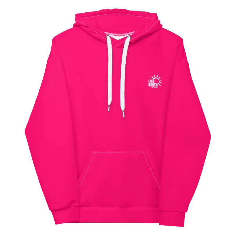 Frost Unisex Recycled Hoodie - Pink Punch Hoodie with Illustration Artistic Creative