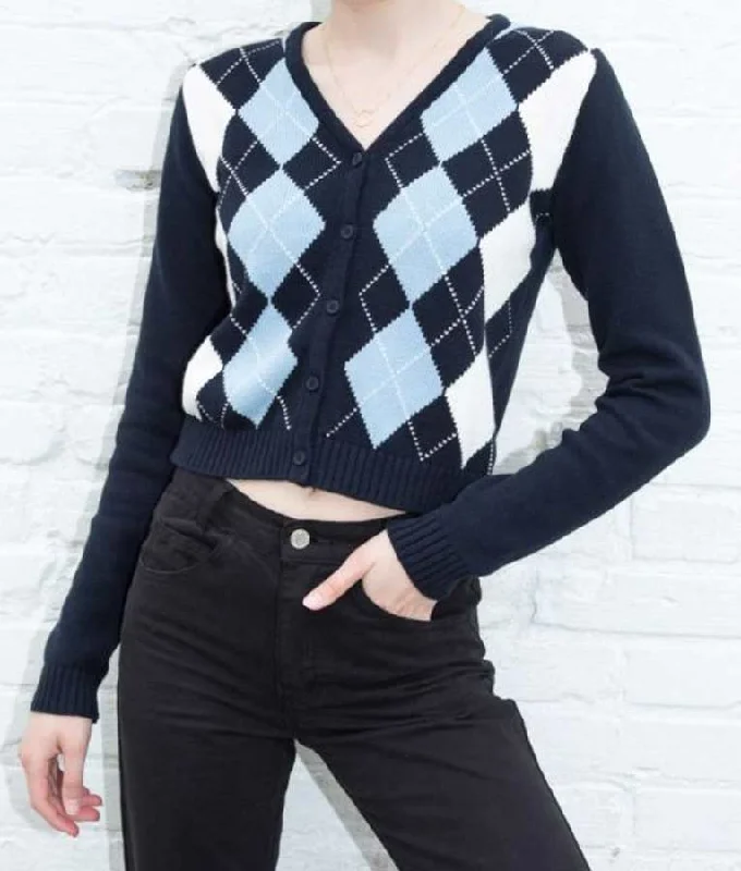Grand Army LeilaKwan Zimmer Sweater Herringbone Houndstooth Plaid