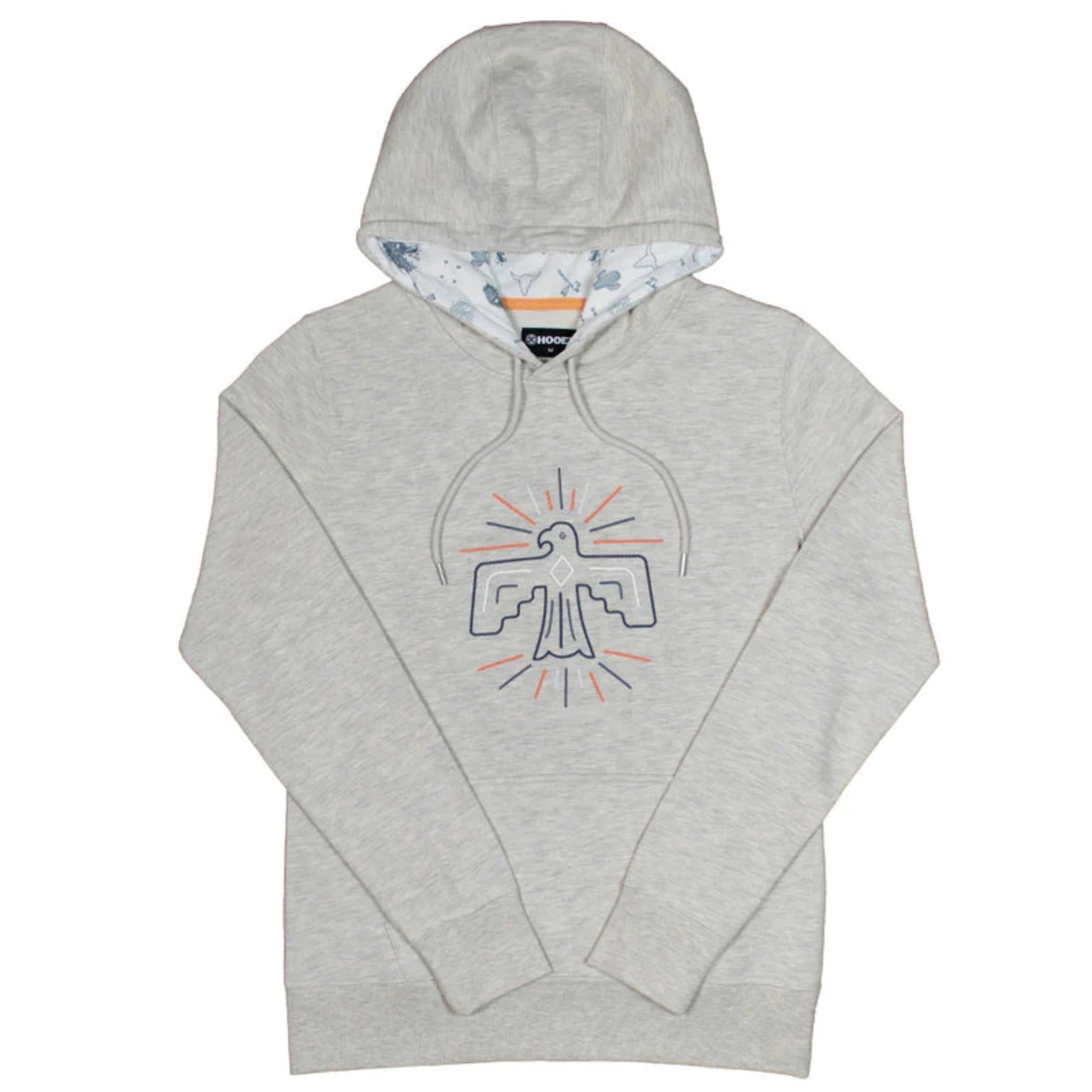 Hooey Women's Grey Prairie Hoodie Hoodie with Half-Zip Sporty Casual