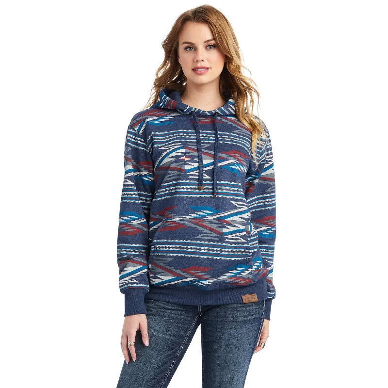 Ariat Women's Chimayo Aztec Hoodie Hoodie with Batwing Sleeves Loose Dramatic