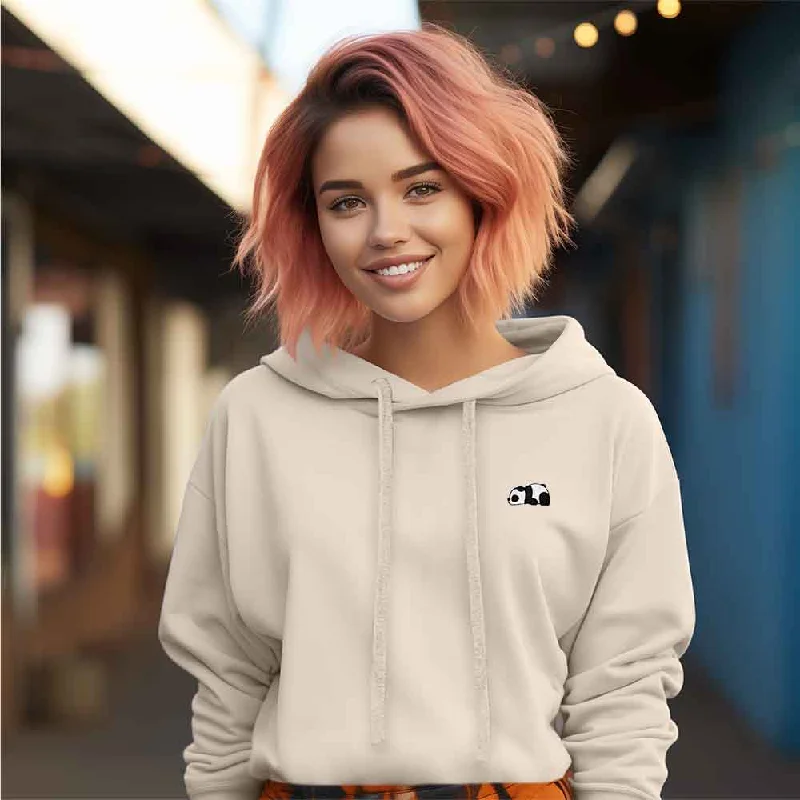 Dalix Panda Cropped Hoodie Hoodie with Zipper Versatile Modern