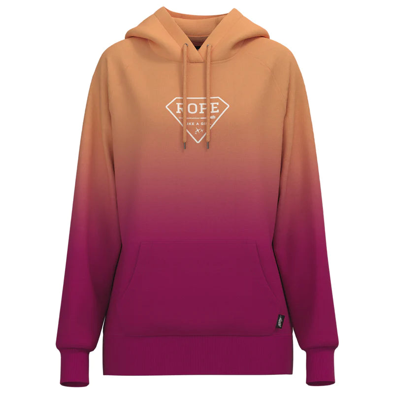 Hooey Ladies' Rope Like A Girl Hoodie Hoodie with Tied Waist Feminine Flattering