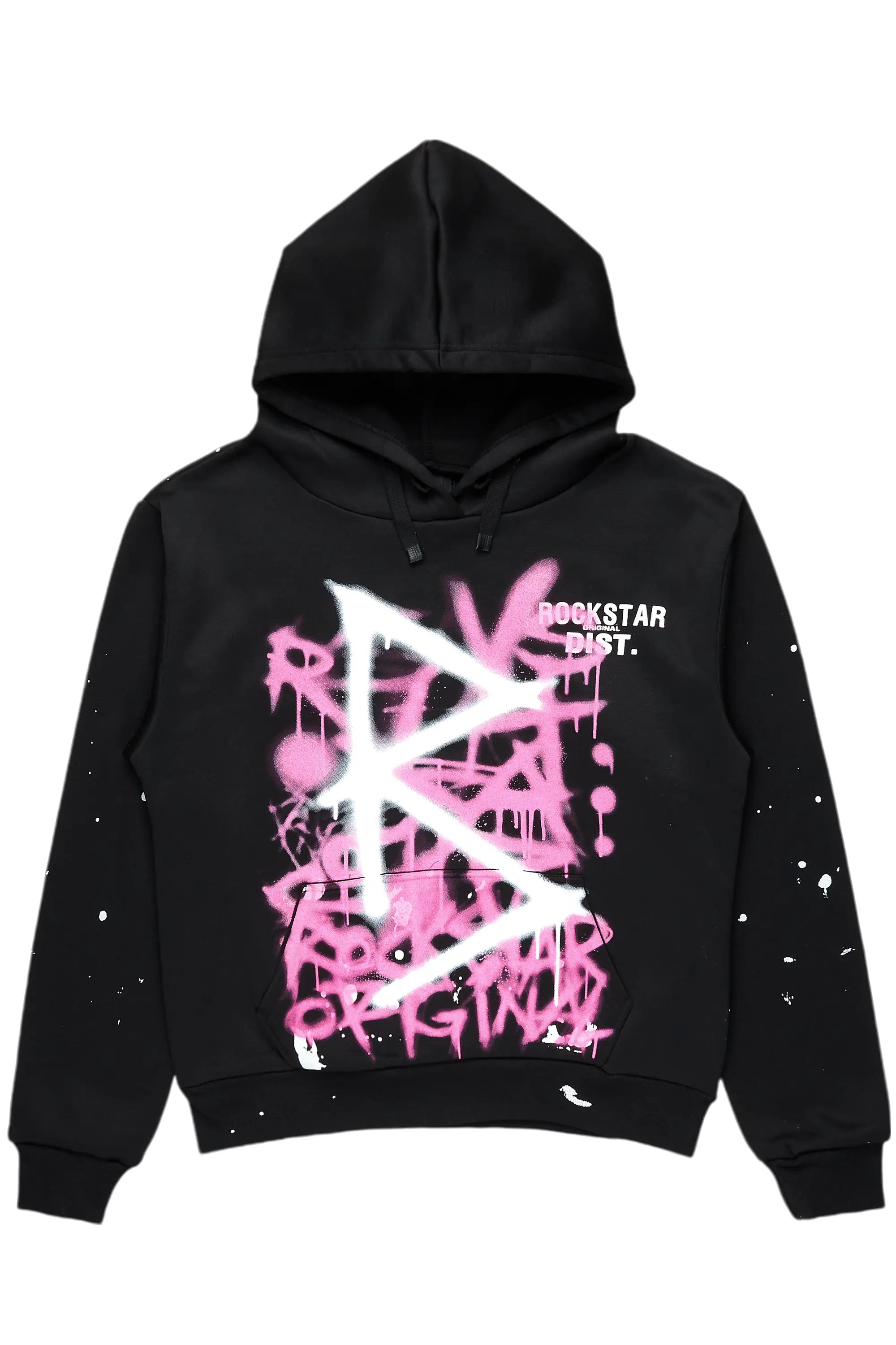Nahomy Black Oversized Hoodie Hoodie with Puffed Sleeves Voluminous Trendy
