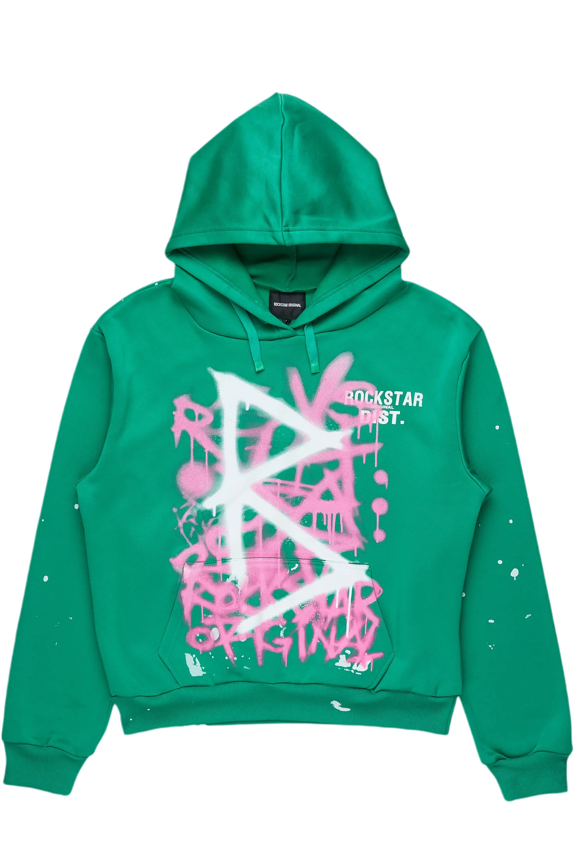 Nahomy Green Oversized Hoodie Hoodie with Hem Ribbing Snug Secure