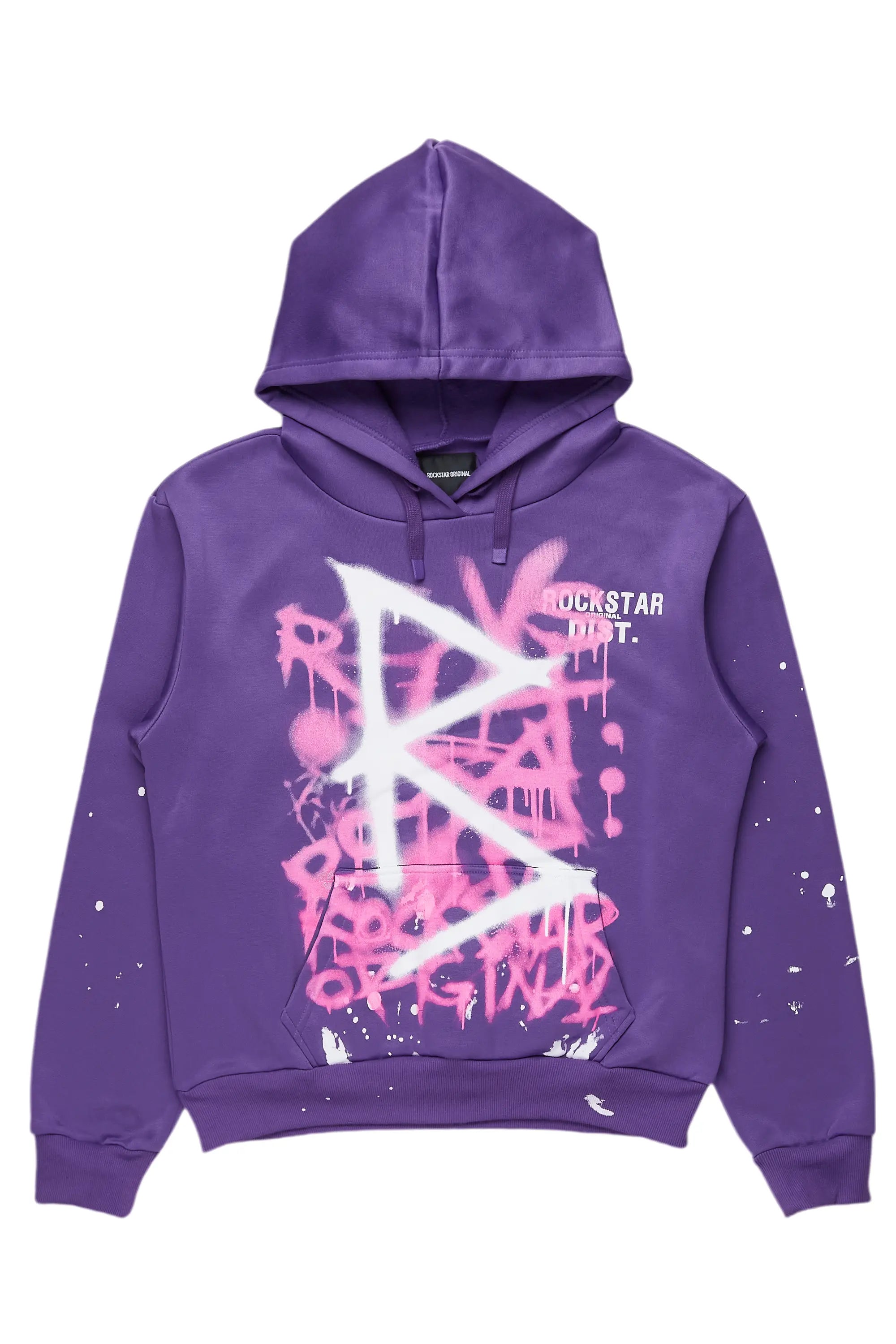 Nahomy Purple Oversized Hoodie Hoodie with Back Slit Movement Comfort