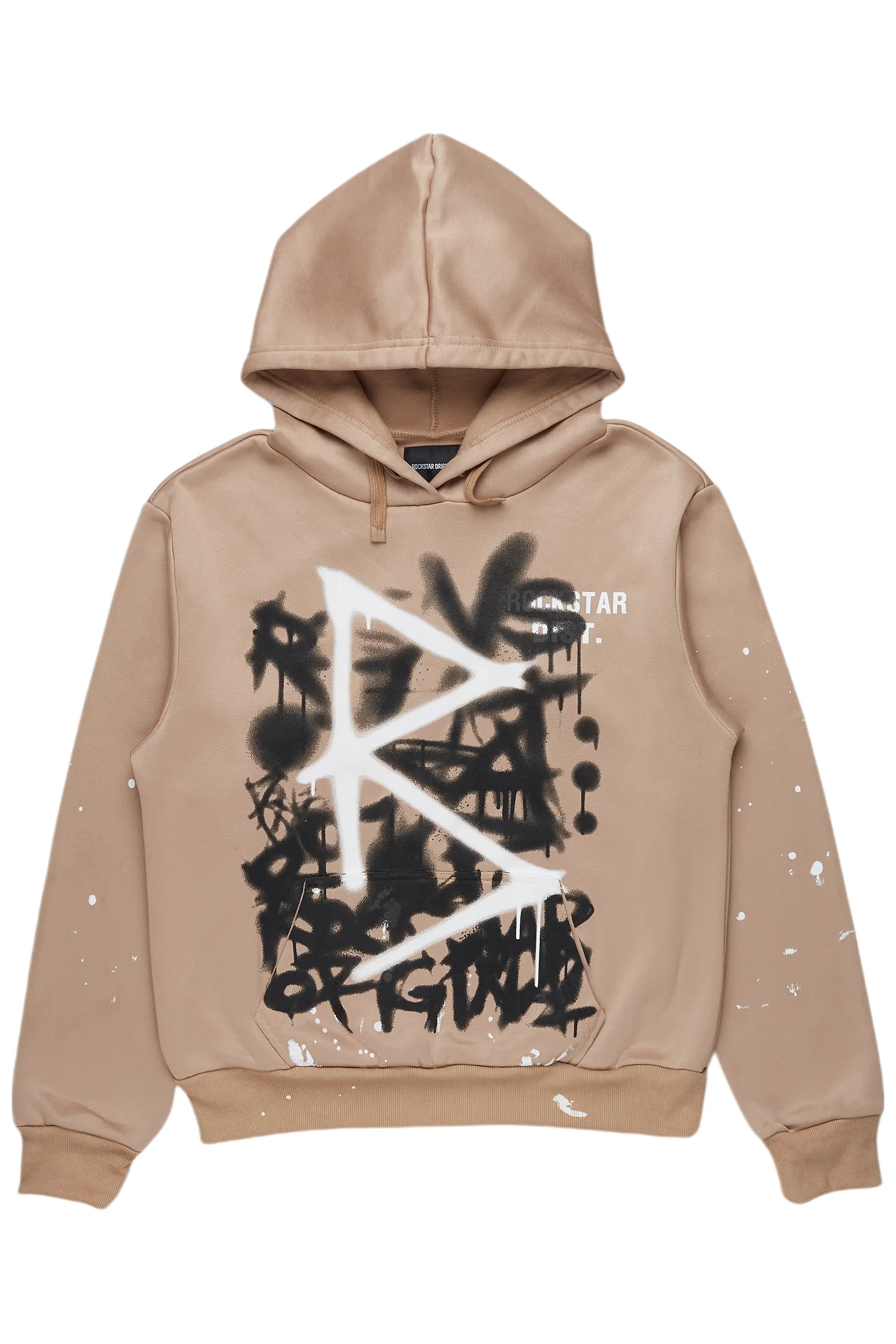 Nahomy Tan Oversized Hoodie Hoodie with Hem Drawcord Adjustable Customizable