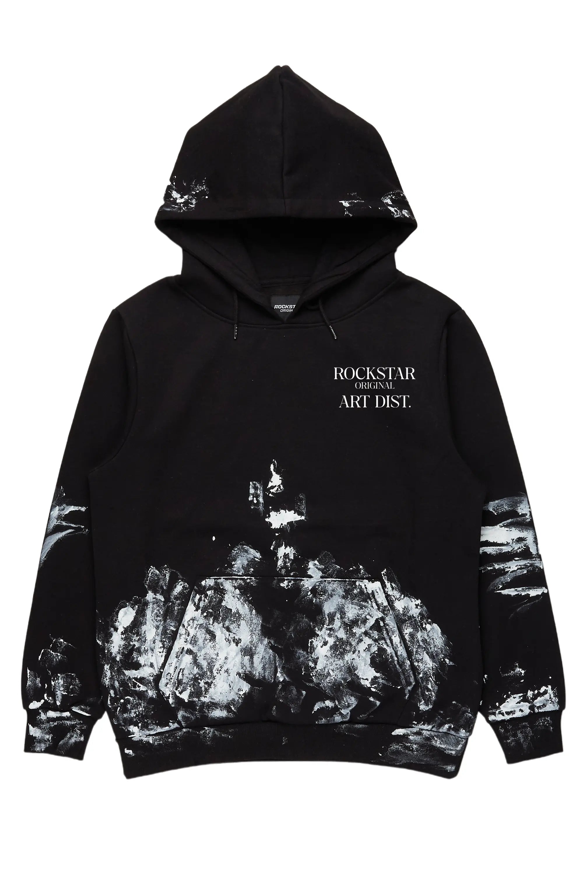 Filipa Black Oversized Hoodie Hoodie with Crew Neck Simple Timeless