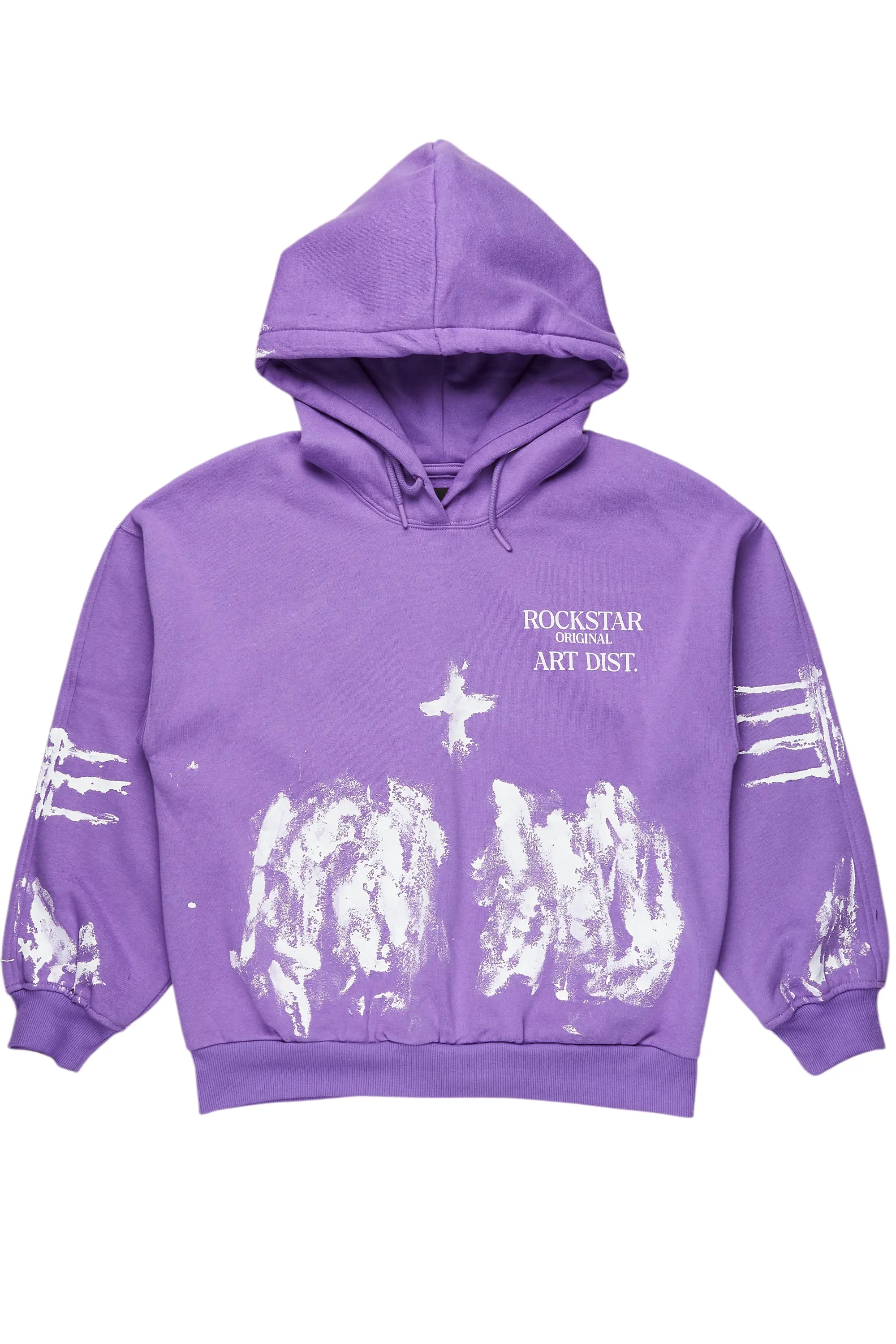 Filipa Purple Oversized Hoodie Hoodie with Gradient Ombre Colorful