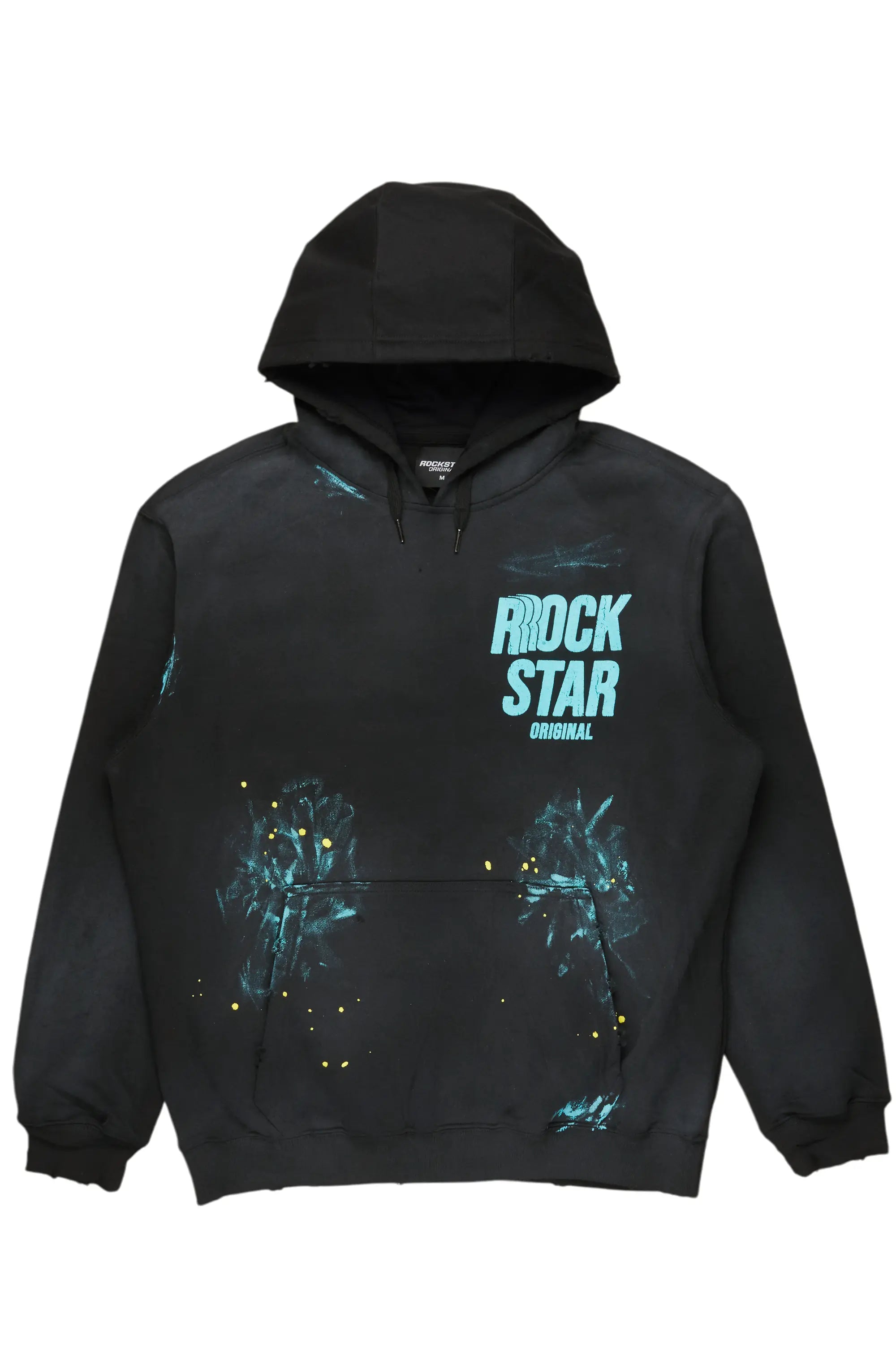 Inangoy Black Oversized Hoodie Hoodie with Oversized Fit Loose Comfortable