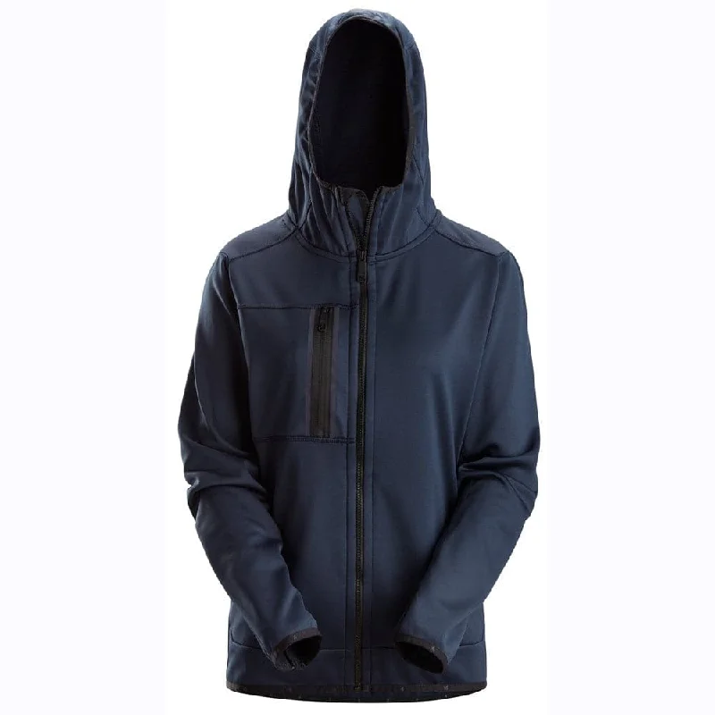 Snickers 8057 AllroundWork Women's Full-Zip Hoodie Sweatshirt Hoodie with Hem Detail Decorative Unique Snickers 8057 AllroundWork Women's Full-Zip Hoodie Sweatshirt Hoodie with Hem Detail Decorative Unique
