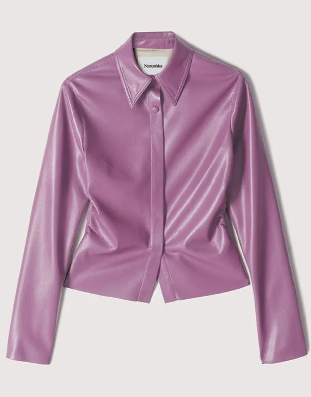 Super Pink Vegan Leather Shado Jacket Chenille Fabric Brocade Fabric Lace Fabric