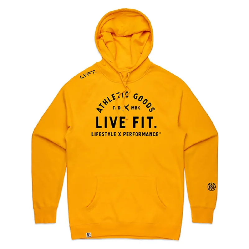 TRD Hoodie - Gold Hoodie with High Neck Warm Protective