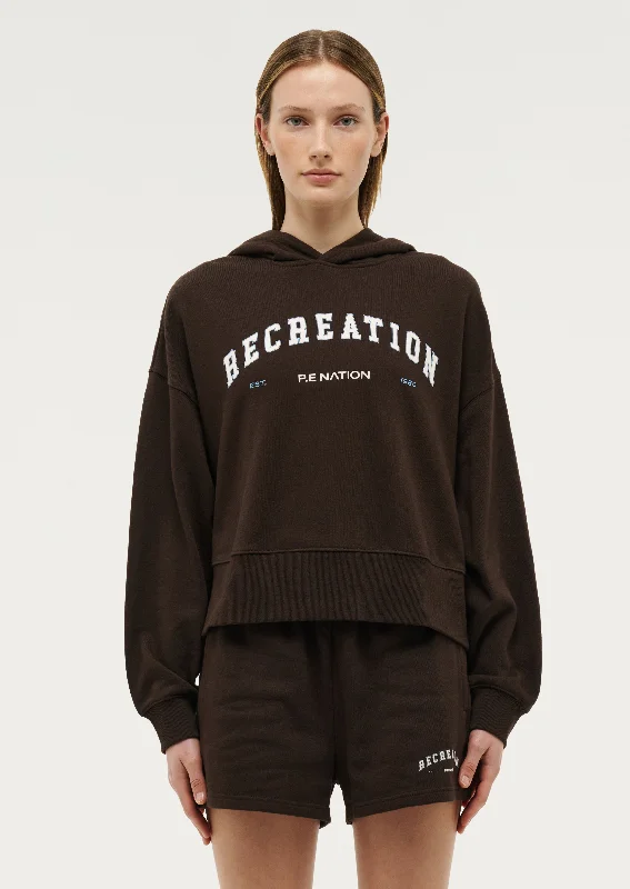 VANTAGE HOODIE IN TURKISH COFFEE Hoodie with Longline Fit Extended Stylish