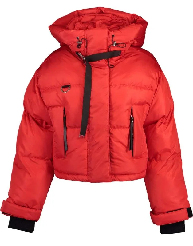 Willow Short Puffer Jacket Welt Pockets Slit Pockets Flap Pockets