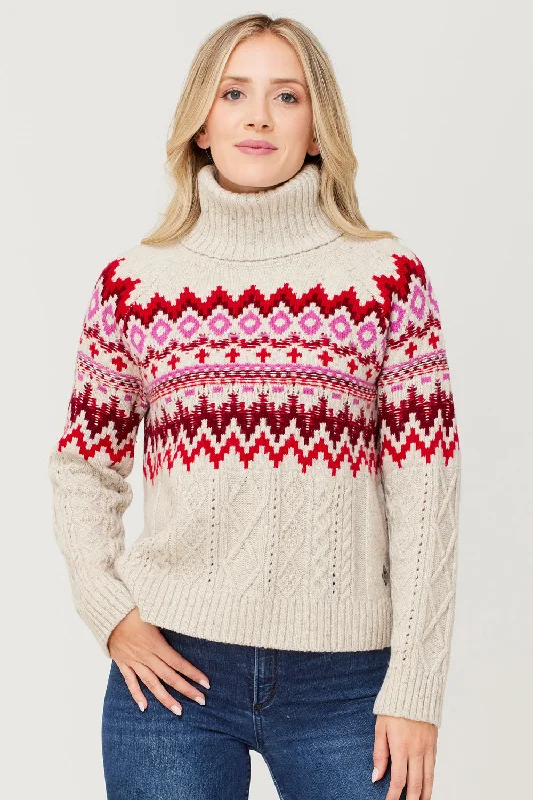 Krimson Klover Women's Bluebird Turtleneck Sweater Thin Thick Dense
