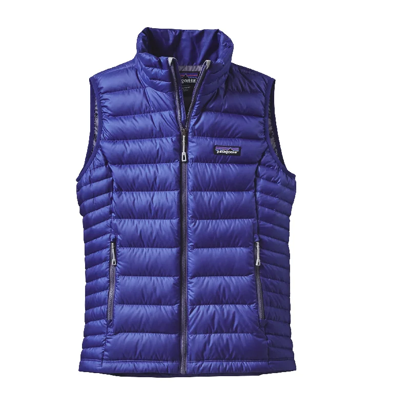 Women's Down Sweater Vest Mesh Sweater Canvas Denim