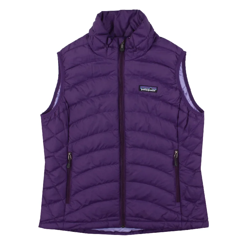 W's Down Sweater Vest Spandex Rayon Corduroy