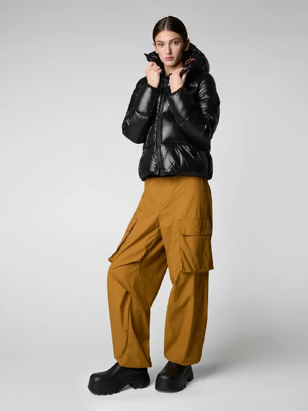 Biddy Coat - Black Puff Sleeve Blazer