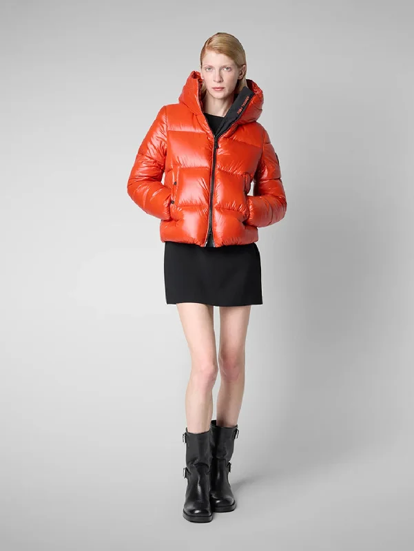 Biddy Coat - Maple Orange Padded Ski Jacket