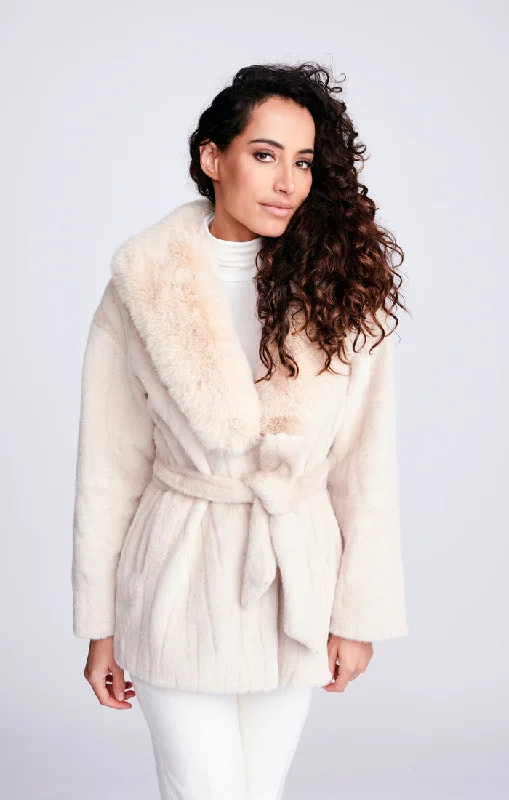 Coat Fur-Lined Aviator Coat