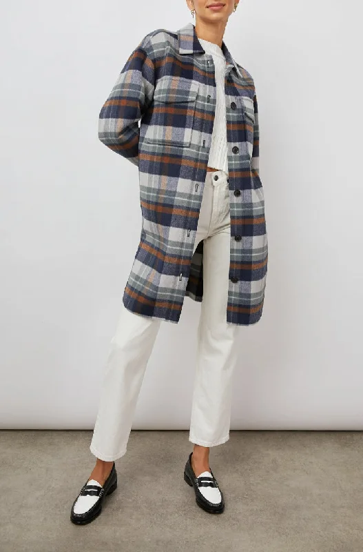 JARO COAT - VAIL PLAID Checkered Wool Shacket