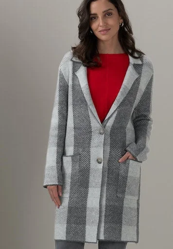 Kosmos Checked Coat Warm Down Parka