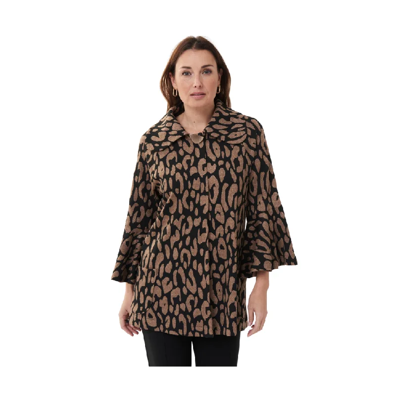 Large Collar Coat Cropped Moto Jacket
