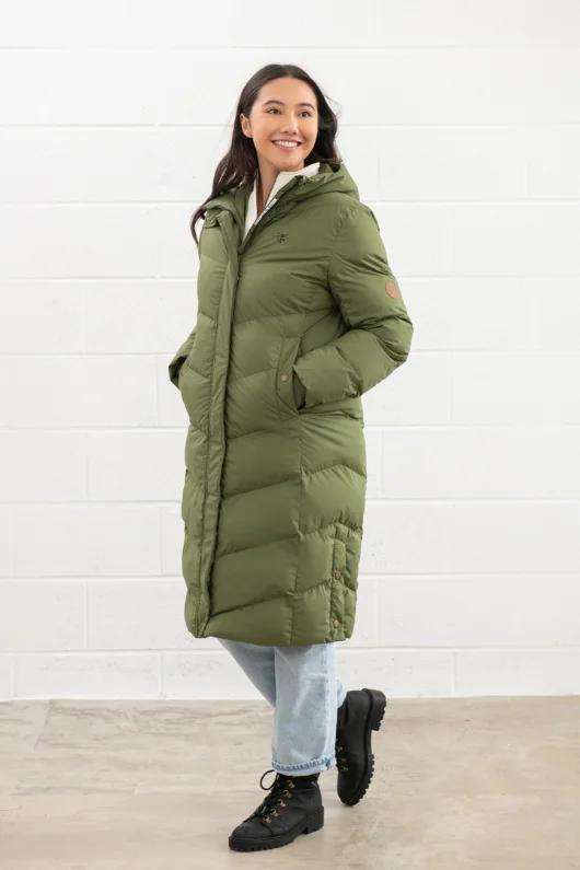 Savannah Ladies Long Coat Button-Up Cardigan Coat