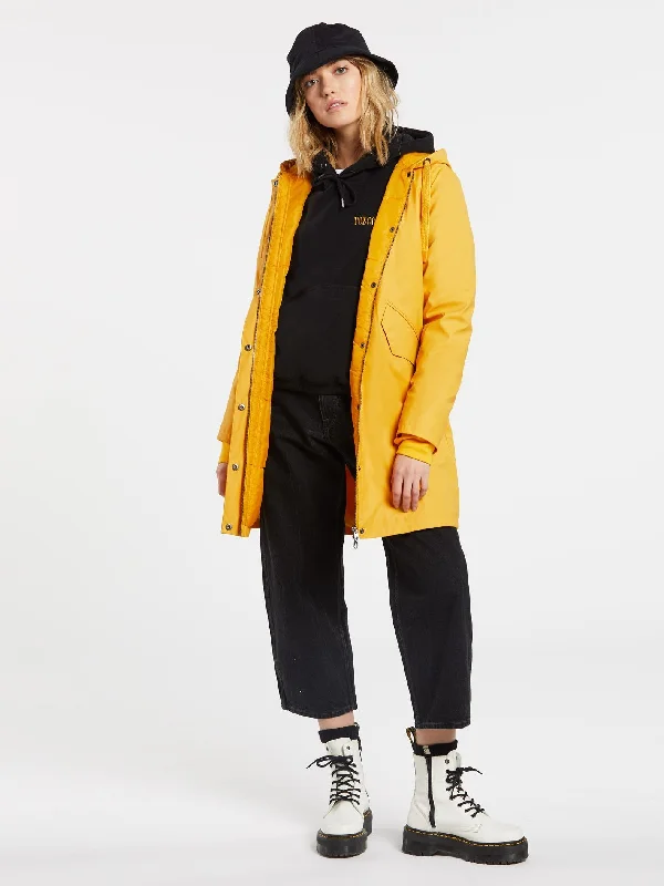 V-Boat Rain Coat - GOLDEN HAZE Soft Cashmere Wrap