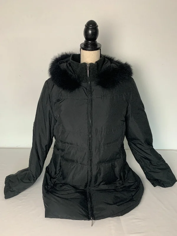 Womans winter coat Vegan Leather Trench
