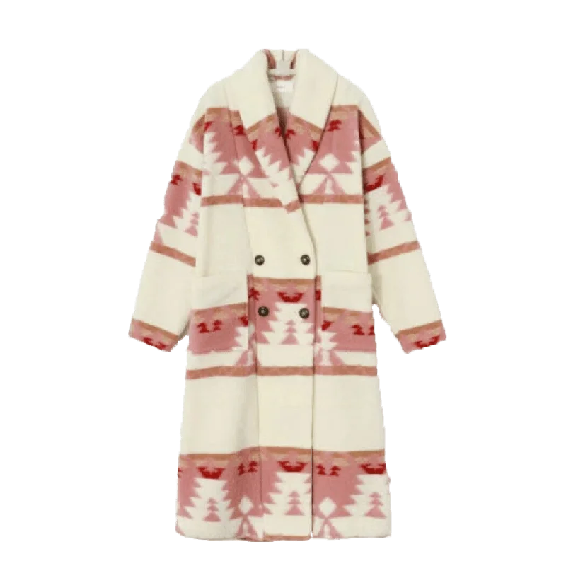 Women Kelly Reilly Yellowstone Beth Dutton Printed Long Coat | Womens Printed Long Coat Elegant Wool Jacket Women Kelly Reilly Yellowstone Beth Dutton Printed Long Coat | Womens Printed Long Coat Elegant Wool Jacket