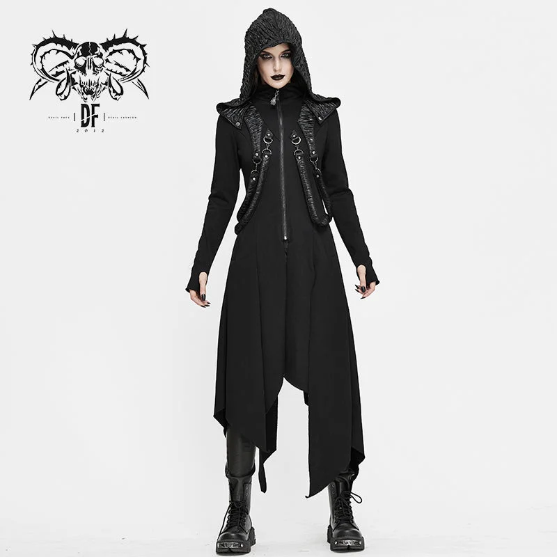 CT156 women winter fur slim punk fleece hooded long coat with loops Structured Wool Blazer CT156 women winter fur slim punk fleece hooded long coat with loops Structured Wool Blazer