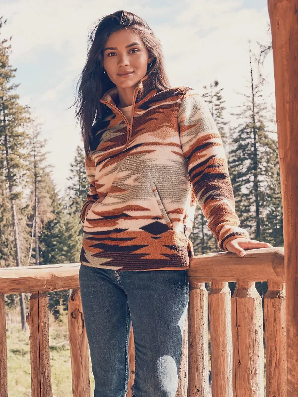 LADIES WRANGLER RETRO SHERPA PULLOVER Halter Neck Top