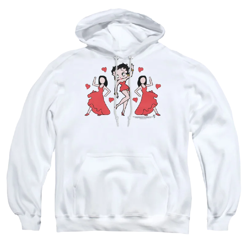 Betty Boop Bb Dance - Pullover Hoodie One Shoulder Top