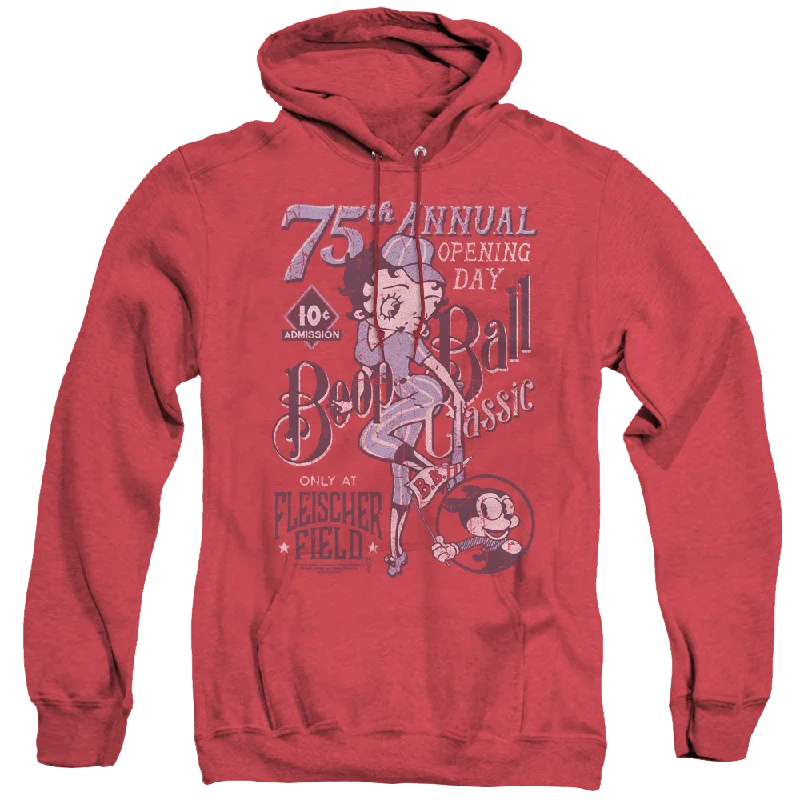 Betty Boop Boop Ball - Heather Pullover Hoodie Short Sleeve Top