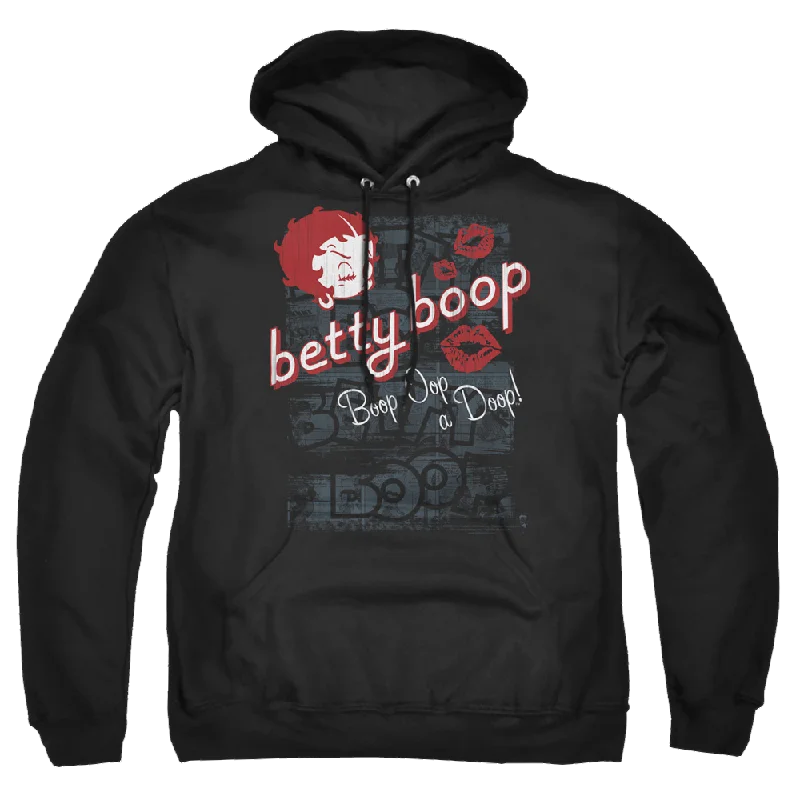 Betty Boop Boop Oop - Pullover Hoodie Turtleneck Warm Pullover